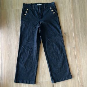 Nine West Trouser Jeans with Gold Button Size 10